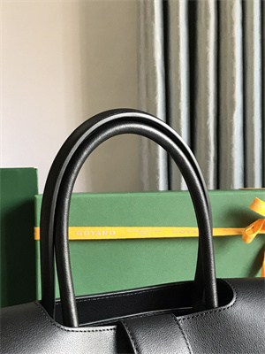 Goyard Saigon Tote Bag Goyardine Canvas & Chevroches Calfskin Black