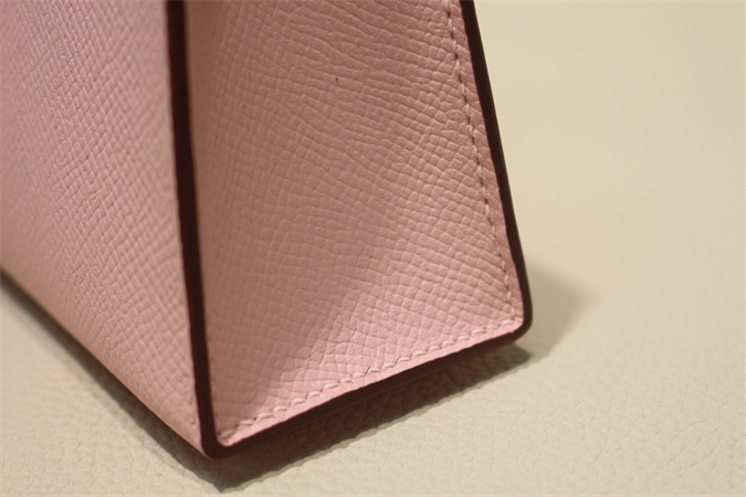 Kelly Mini II Bag Epsom Leather Gold/Silver Hardware In Rose Sakura Color HS