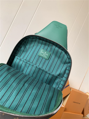 L.V Avenue Slingbag Monogram Macassar Canvas Borneo Green M12734