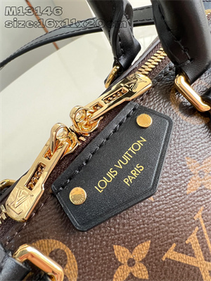 L.V Speedy Trunk 20 Monogram canvas &Cowhide-leather trim Black M13146