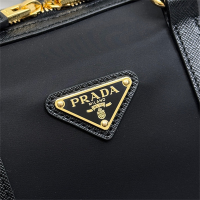 Prada Re-Edition 1978 medium Re-Nylon and Saffiano leather top-handle bag Black 1BB233