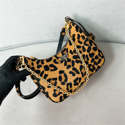 Prada Re-Edition Leopard print horsehide mini-bag 1BC204