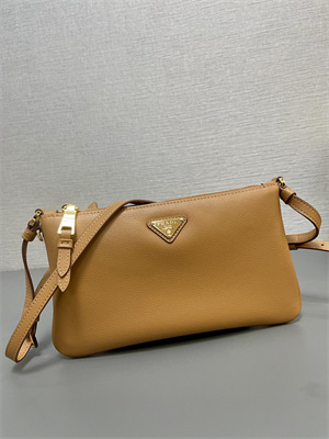 Prada Mini Hobo bag Brown Calfskin 1BC238