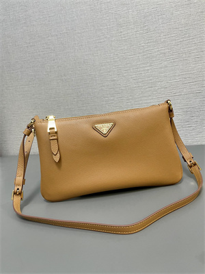 Prada Mini Hobo bag Brown Calfskin 1BC238