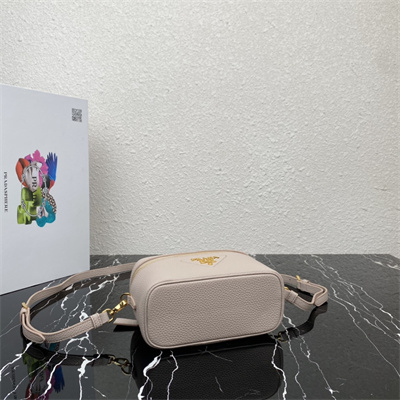 Prada Vanity Case Grained Leather Lt Pink 1BH202