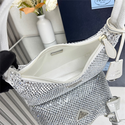 Prada  Re-Edition 2000 mini-bag With Diamond White 1NE515