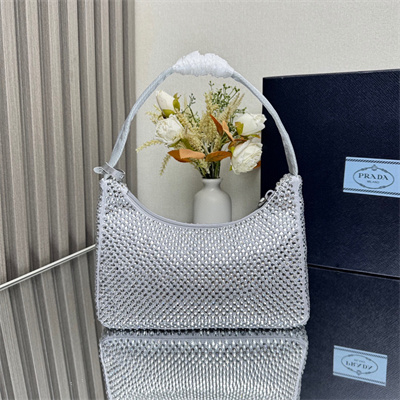 Prada  Re-Edition 2000 mini-bag With Diamond Silver 1NE515