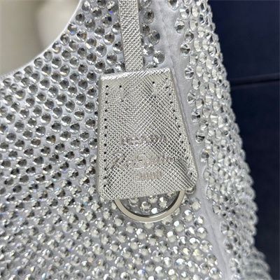 Prada  Re-Edition 2000 mini-bag With Diamond Silver 1NE515