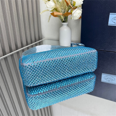 Prada  Re-Edition 2000 mini-bag With Diamond  Blue 1NE515