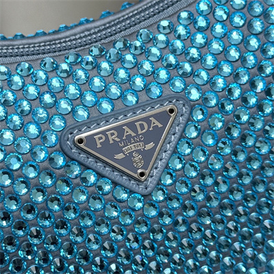 Prada  Re-Edition 2000 mini-bag With Diamond  Blue 1NE515