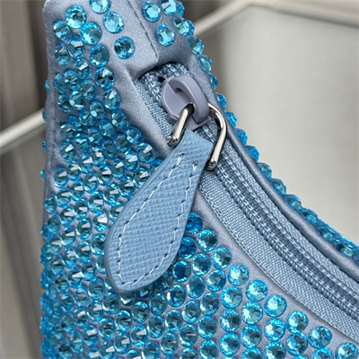 Prada  Re-Edition 2000 mini-bag With Diamond  Blue 1NE515