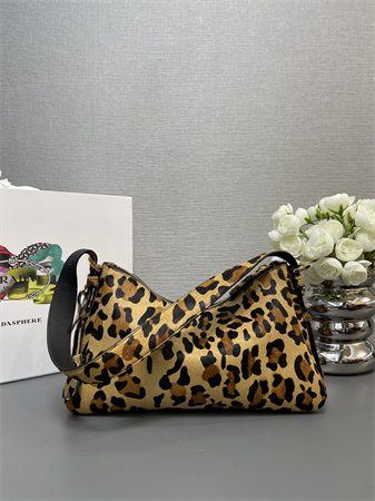 Prada Aimée Medium Leopard print horsehide shoulder bag 1BC229