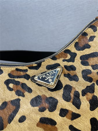 Prada Aimée Medium Leopard print horsehide shoulder bag 1BC229