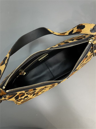 Prada Aimée Medium Leopard print horsehide shoulder bag 1BC229