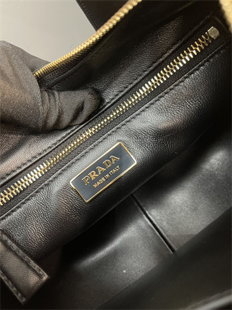 Prada Aimée Medium Leopard print horsehide shoulder bag 1BC229