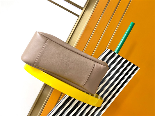 Y.S.L LE 5 A 7 Supple Large HOBO BAG In Beige Leather