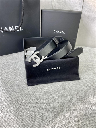 Chanel Belts In Calfskin 30MM In Black Gold/Silver hardware