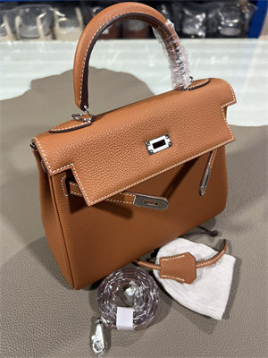 Kelly Retourne Bag Togo Leather 25/28CM Gold/Silver Hardware In Gold Color HS