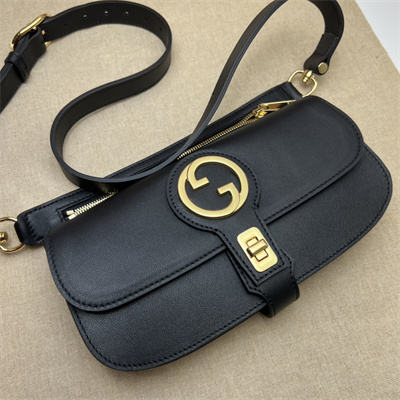 Gu.cci Blondie Belt Bag Black Leather 718154