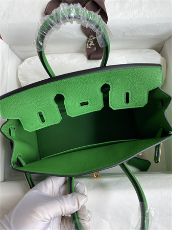 Birkin Bag Togo Leather 25/30/35 Gold/Silver Hardware In Bombou Color HS