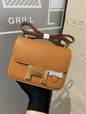 Constance Bag Epsom Leather 18CM Gold/Silver Tone Metal In Gold Color HS  (With mirror)