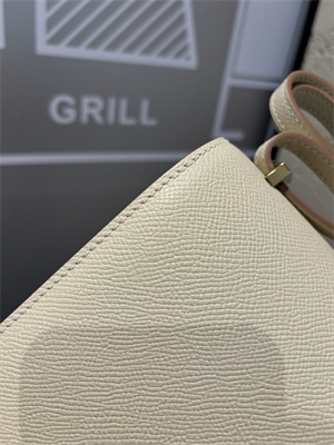 Constance Bag Epsom Leather 18CM Gold/Silver Tone Metal In Craie Color HS  (With mirror)