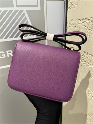 Constance Bag Epsom Leather 18CM Gold/Silver Tone Metal In Anemone Color HS  (With mirror)