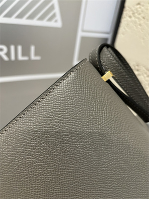Constance Bag Epsom Leather 18CM Gold/Silver Tone Metal In Etain Color HS  (With mirror)