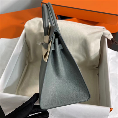 Bir.kin Sellier Bag Epsom Leather 25/30/35CM Gold Hardware In Vert Amande Color HS