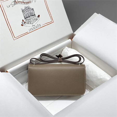 Constance Elan Epsom Leather Gold/Silver Tone Hardware Etoupe Color HS(With Mirror)