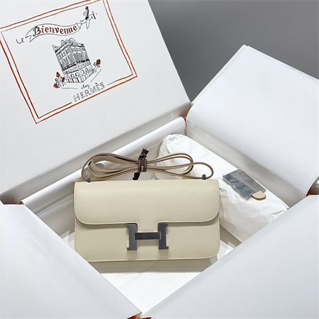 Constance Elan Epsom Leather  Gold/Silver Tone Hardware Craie Color HS(With Mirror)