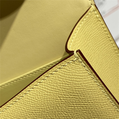 Constance Elan Epsom Leather  Gold/Silver Tone Hardware Lemon Color HS(With Mirror)