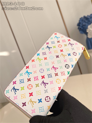 V x TM Clémence Wallet Multicolor Monogram Canvas White M13408