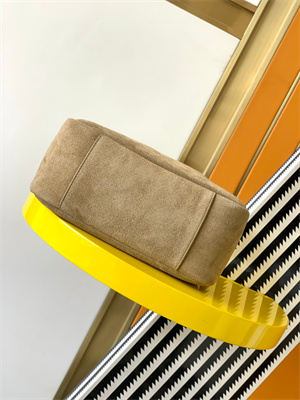 Y.S.L LE 5 A 7 Supple SMALL HOBO BAG In Barley Green Suede Leather