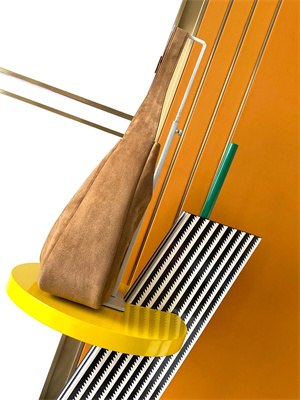 Y.S.L LE 5 A 7 Supple Large HOBO BAG In Brown Suede Leather