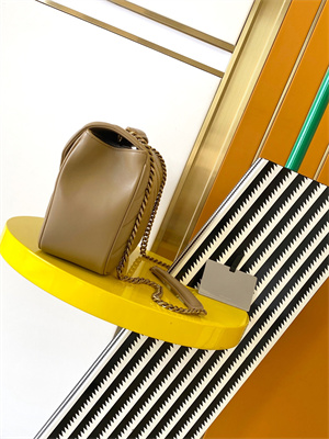 Y.S.L LOULOU Medium in MATELASSÉ lambskin Gold Tone Metal