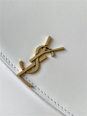 Y.S.L Voltaire Top Handle In Box Saint Laurent White