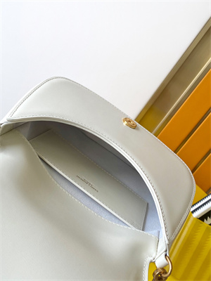 Y.S.L Voltaire Top Handle In Box Saint Laurent White