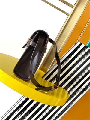 Y.S.L MANHATTAN SMALL Shoulder Bag In BOX Saint Laurent Coffee Color