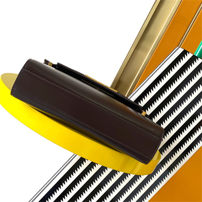 Y.S.L MANHATTAN SMALL Shoulder Bag In BOX Saint Laurent Coffee Color