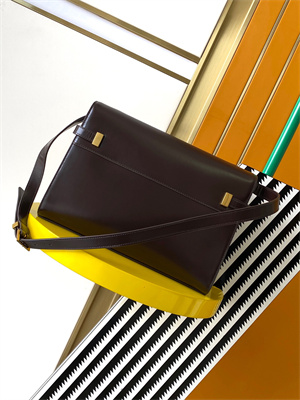 Y.S.L MANHATTAN Shoulder Bag In BOX Saint Laurent Coffee Color