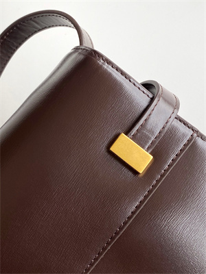 Y.S.L MANHATTAN Shoulder Bag In BOX Saint Laurent Coffee Color