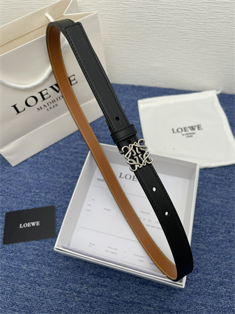 Loewe Belt In Smooth/Grained Calfskin 20MM Gold/Silver Hardware Colors Options