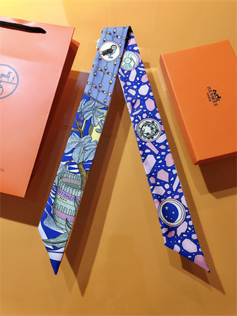 Hermes Twilly 100% Silk 37834