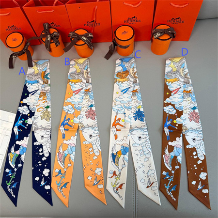 Hermes Twilly 100% Silk 37861