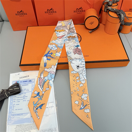 Hermes Twilly 100% Silk 37861