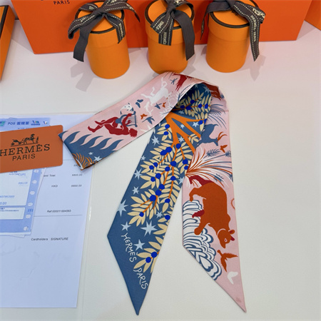 Hermes Twilly 100% Silk 37863