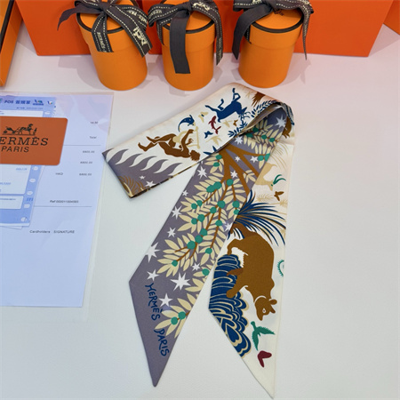 Hermes Twilly 100% Silk 37863