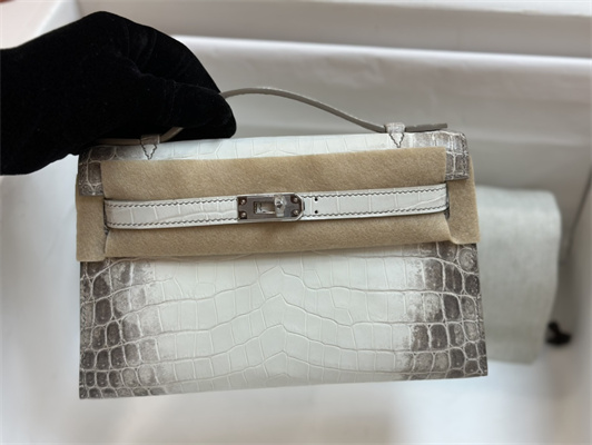 Kelly Pochette Himalayan Bag Niloticus Silver Tone Hardware HS