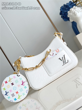 LV x TM Marellini Bag Epi grained cowhide leather White M13100